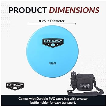 Disc Golf Starter Set with 6 Discs – Three Drivers, Two Mid